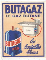 Publicité , BUTAGAZ U.R.G. , Butane , Les Bouteilles Bleues , Le Gaz Qui Voyage ,2 Scans , Illustrations, Frais Fr 1.75e - Publicités