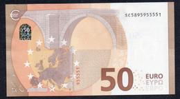 50 EURO ITALY  LAGARDE S040 SC  *5555*  Ch  "89"  UNC - 50 Euro
