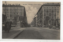 Milano Ou Milan  (Italie, Lombardia) : Piazzale E Corso Genova En 1930 (animé) PF. - Milano (Milan)