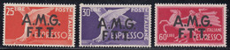 Trieste AMG-FTT Selezione Di 3 Valori Espressi Sass. 2/4 MNH** Cv 300 - Correo Urgente