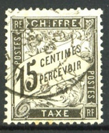 Taxe 16 - 15c Noir - Oblitéré - Très Beau. - 1859-1959 Oblitérés