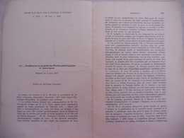 Séance Pour Le Progrès Des études Philologiques Et Histouriques 9 Mai 1937 Philologie Classique - 18 Ans Et Plus