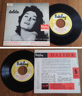 RARE French EP 45t RPM BIEM (7") DALIDA (1957) - Collectors