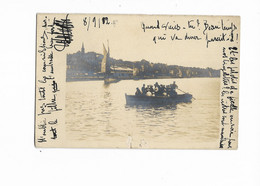 14 - Carte-photo - TROUVILLE - Embarcation Dans Le Port. Animée, CPH Ayant Circulé En 1902. - Trouville