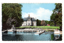 MALICORNE--1964--Chateau De Rive Sarthe-La Piscine  ...timbre...cachet Malicorne-72.....................à  Saisir - Malicorne Sur Sarthe