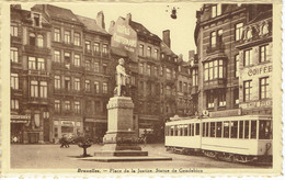 Bruxelles Place De La Justice Statue De Gendebien  TRAM  N°4 - Brussels (City)