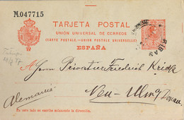 1911 BARCELONA  ,  E.P. 53 CIRCULADO ENTRE RIBAS Y NEU - ULM - 1850-1931