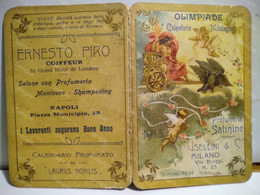 Italy Italia OLIMPIADE Calendario Mitologico PROFUMERIA SATININE Usellini & C. Milano 1913. Perfumery Calendar - Petit Format : 1901-20