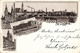Litho - Gruss Aus GLOGAU - Carte Circulé En 1898 - Polonia