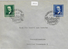 1940 D.R. 760-761 Brief Marburg 4.12.40 Erinnerungsfeier - Cartas