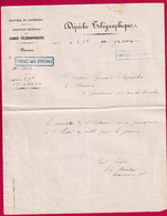 GUERRE 1780 DEPECHE TELEGRAPHIQUE PARIS 3 NOVEMBRE 1870 LETTRE FRANCE - Guerre De 1870