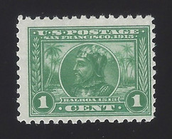 US #401 1914-15 Green Wmk 190 Perf 10 Mint OG LH F-VF Scv $25 - Unused Stamps