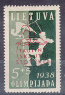 Lithuania Litauen 1938 Mi#421 Mint Hinged - Lituanie