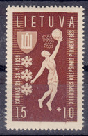 Lithuania Litauen 1939 Mi#429 Mint Hinged - Lituanie