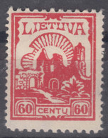 Lithuania Litauen 1925 Mi#242 D, Perforation 11 1/4 : 14 Mint Hinged - Lituania