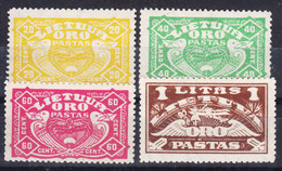 Lithuania Litauen 1924 Mi#220-223 Mint Hinged - Litauen