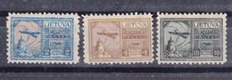 Lithuania Litauen 1922 Mi#121-123 Mint Hinged - Lituanie