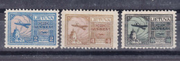Lithuania Litauen 1922 Mi#121-123 Mint Hinged - Lithuania