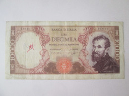 Italy 10000 Lire 1962 Banknote See Pictures - 10000 Lire