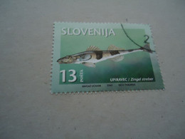 SLOVENIA USED  STAMPS FISHES - Fishes