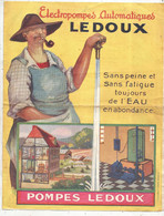 Publicité , 4 Pages , POMPES LEDOUX, Fonderie De La Moulinatte,Bégles-Bordeaux ,illustrations , Frais Fr 1.85 E - Werbung