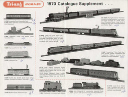 Catalogue Tri-ang Hornby 1970 Catalogue Supplement Model Railways - Rovex Tri-ang Ltd - Anglais