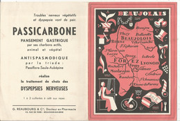 Publicité, G. Réaubourg & Cie, Docteur En Pharmacie, BEAUJOLAIS, Cuisine Lyonnaise, 4 Pages, 2 Scans, Frais Fr 1.85 E - Publicités