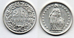 Suisse-  2 Francs 1967 B SUP - Sonstige & Ohne Zuordnung