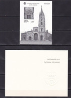 ESPAÑA - 2012 - Prueba De Lujo 109 - Catedral De Oviedo - Blocs & Hojas
