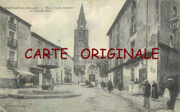 34 ☺♦♦ MONTAGNAC < PLACE EMILE COMBES Et GRANDE RUE - Montagnac