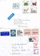 Schweden 2 Stück Auslandsbriefe Neu - Covers & Documents