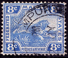 MALAYA 1910 10c Ultramarine SG42 Used - Malayan Postal Union