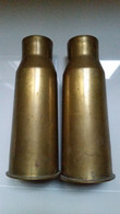 LOT  DE 2  DOUILLES 47mm  MOD. 1935 - Decorative Weapons