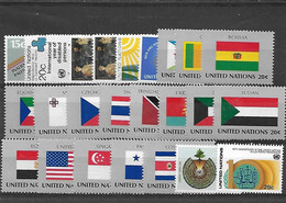 Nations Unies - ONU - New York - Année 1981 Complète - Yvert 334 - 358 Neufs ** - - Unused Stamps