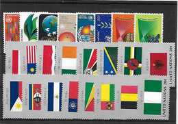 Nations Unies - ONU - New York - Année 1982 Complète - Yvert 359 - 382 Neufs ** - - Unused Stamps