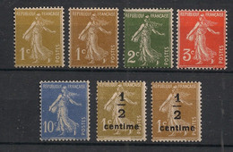 FRANCE - 1932-37 - N°Yv. 277A à 279B - Semeuse - Série Complète - Neuf Luxe ** / MNH / Postfrisch - Ongebruikt