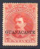 COSTA  RICA GUANACASTE  (  POSTE  ) : Y&T N°  13  TIMBRE NEUF AVEC TRACE DE CHARNIERE  . A SAISIR . - Costa Rica