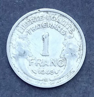 1 Franc Morlon Aluminium 1949 B - 1 Franc