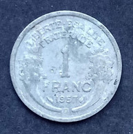 1 Franc Morlon Aluminium 1957 B - 1 Franc