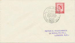 GB SPECIAL EVENT POSTMARK 1965 ROYAL FESTIVAL HALL LONDON S.E.1 GIBBONS CATALOGUE CENTENARY - Briefe U. Dokumente