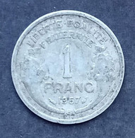 1 Franc Morlon Aluminium 1957 B - 1 Franc