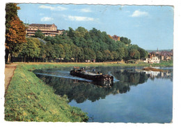 45372-ZE-08-FUMAY-La Meuse Et L' Hôtel Des Roches---------------péniche - Fumay