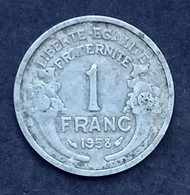 1 Franc Morlon Aluminium 1958 - 1 Franc