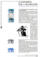 " CONSEIL DE L'EUROPE / PINGUOIN / ETOILES " Sur Document Philatélique Officiel De 2001 N°YT Serv 122 123 Parf. étaT DPO - 2000-2009