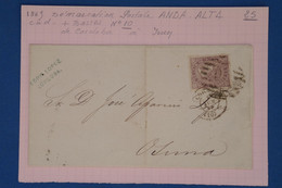 AV12 ESPANA BELLE LETTRE 1867 + ANDALUCIA  ALTA   CORDOBA POUR IRUNA ++++ AFFRANCH. INTERESSANT - Storia Postale