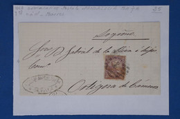 AV12 ESPANA BELLE LETTRE 1868 + ANDALUCIA   BAJA  SEVILLA  POUR ORTIGOSA  ++BARRES N° 7++ AFFRANCH. INTERESSANT - Lettres & Documents