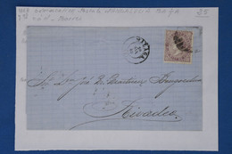 AV12 ESPANA BELLE LETTRE 1868 + ANDALUCIA  BAJA   SEVILLA  POUR ORTIGOSA  ++BARRES N 6 ++++ AFFRANCH. INTERESSANT - Storia Postale