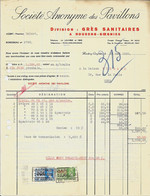 HOUDENG-GOEGNIES   - S.A. Des Pavillons Division Grès Sanitaires  .-  1939 - Autres & Non Classés