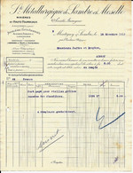 MONTIGNY Sur SAMBRE     -  Société Métallurgique De Sambre Et Meuse S.A.  .-  1913 - Other & Unclassified