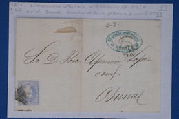 AV12 ESPANA BELLE LETTRE 1870  + ANDALUCIA   BAJA   SEVILLA  POUR OSUNA    +++ AFFRANCH. INTERESSANT - Cartas & Documentos